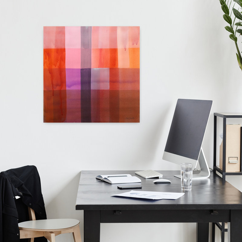 Art contemporain abstrait Zion, H 18 po x l 18 po