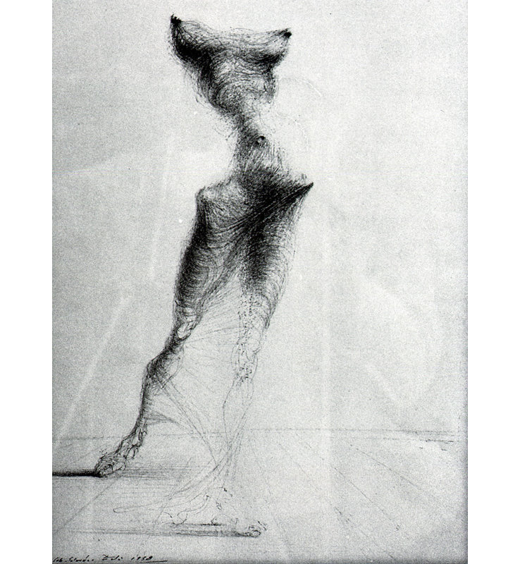 Toile tendue Gradiva par Salvador Dali, H 48 po x l 33 po