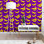 Panneau de papier peint adhésif mat 10 pi x 24 po Kenilworth Bright Bananas-789591828