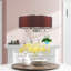 Lustre tambour à abat-jour Berthine-957907448