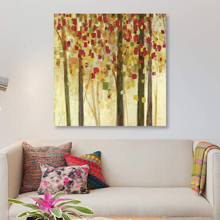 «Autumn Shimmer», impression sur toile, H 37 po x l 37 po x P 1,5 po, Toile tendue, Pas de tapis