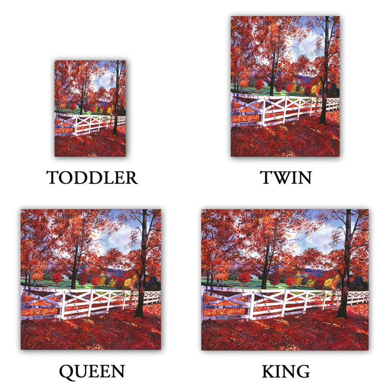  Housses de couette en microfibre David Lloyd Glover Vermont Fence, Très grand