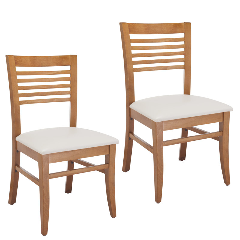 Chaise rembourrée en bois massif Venuction, Cerisier
