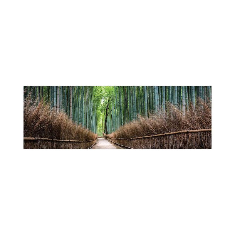 Arashiyama Bamboo Forest by Jan Becke - Wrapped Canvas Panoramic Gallery-Wrapped Canvas Giclée, 30.48cm H x 91.44cm W