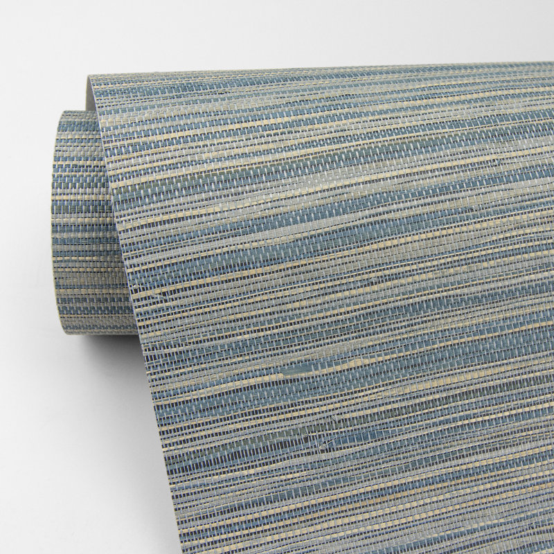 Madison Wood & Shiplap Grass Cloth Wallpaper Roll