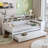 Multi-functional Daybed With Desk, Trundle And Bookcase-1676739164-1676739167