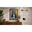 Waterfall in Fragments Geometric - Framed Print-2104038765-2104038736