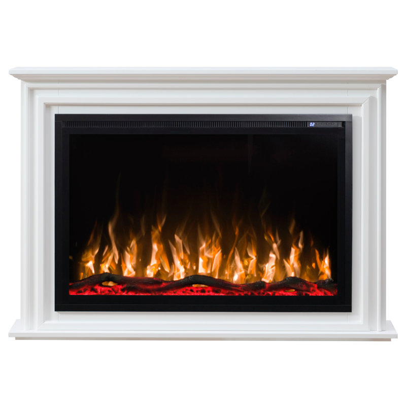 Sideline Elite Smart Electric Fireplace with Encase Surround Mantel, 36.25" H x 52" W x 9.86" D