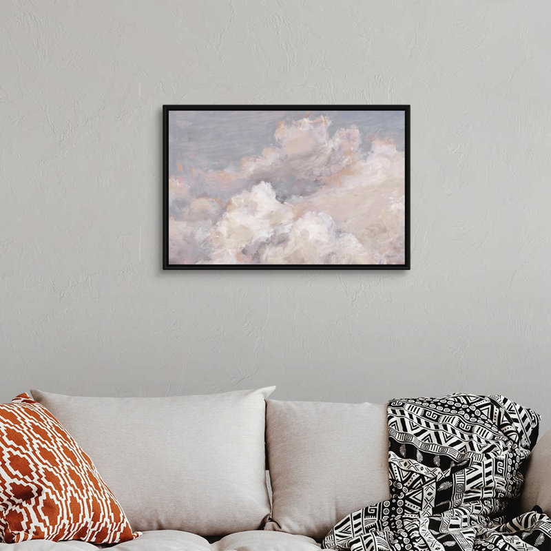«Daydream Neutral 01» par Lisa Audit - reproduction d'art, Toile avec cadre noir, H 22 po x l 32 po x P 1,75po