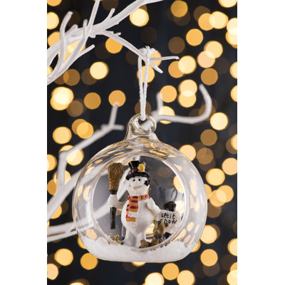 10cm Glass Hanging Figurine Ornament