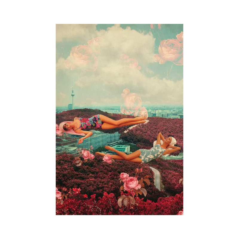 Ces roses après-midi par Frank Moth - impression sur toile tendue, H 18 po x l 12 po x 1,5 po