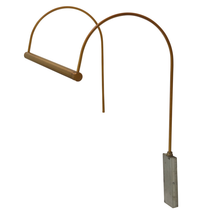 Cadre 1 lumières pour cadre d’image, H 5,5 po x l 15 po x P 8 po, Laiton délavé