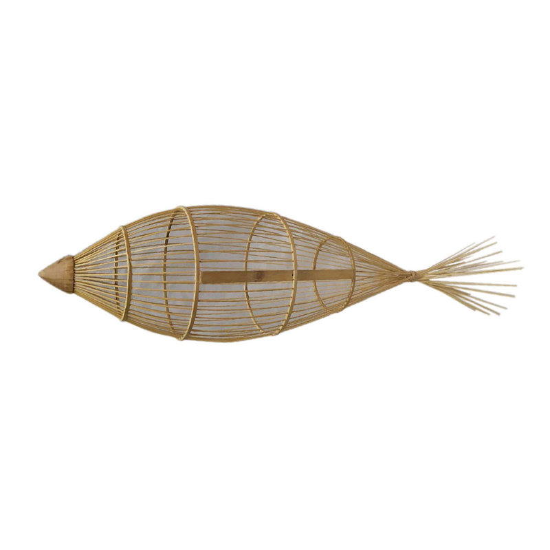 Alahbasri - Light Wood Unique/Statement Pendant, 95cm H x 25cm W