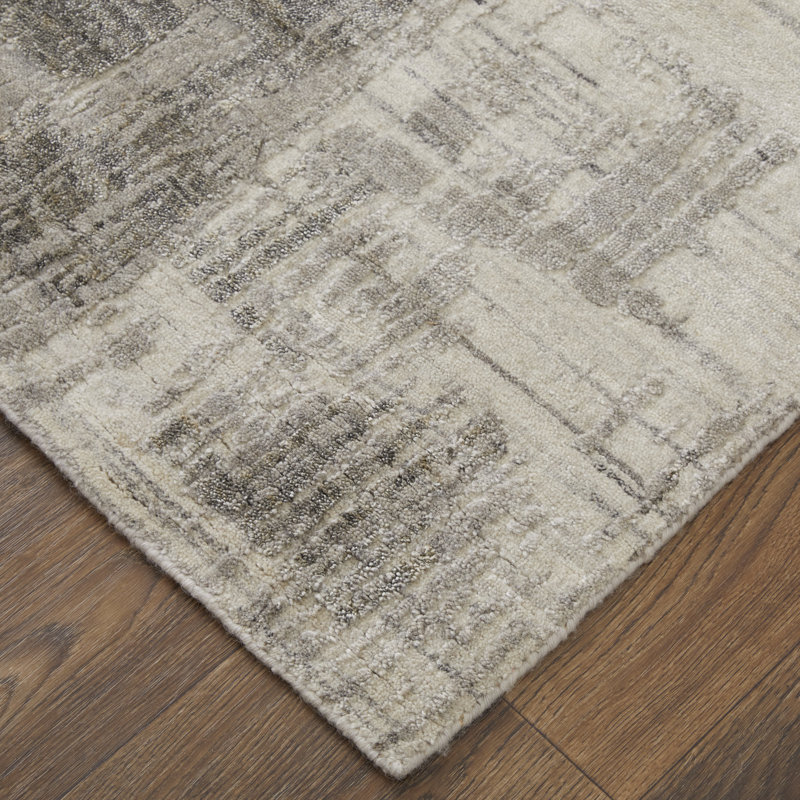 Eastfield Abstract Area Rug in Gray, Rectangle 9' x 12'
