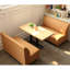 Banc rembourré en mélange de coton Simple Casual Cafe-101264885