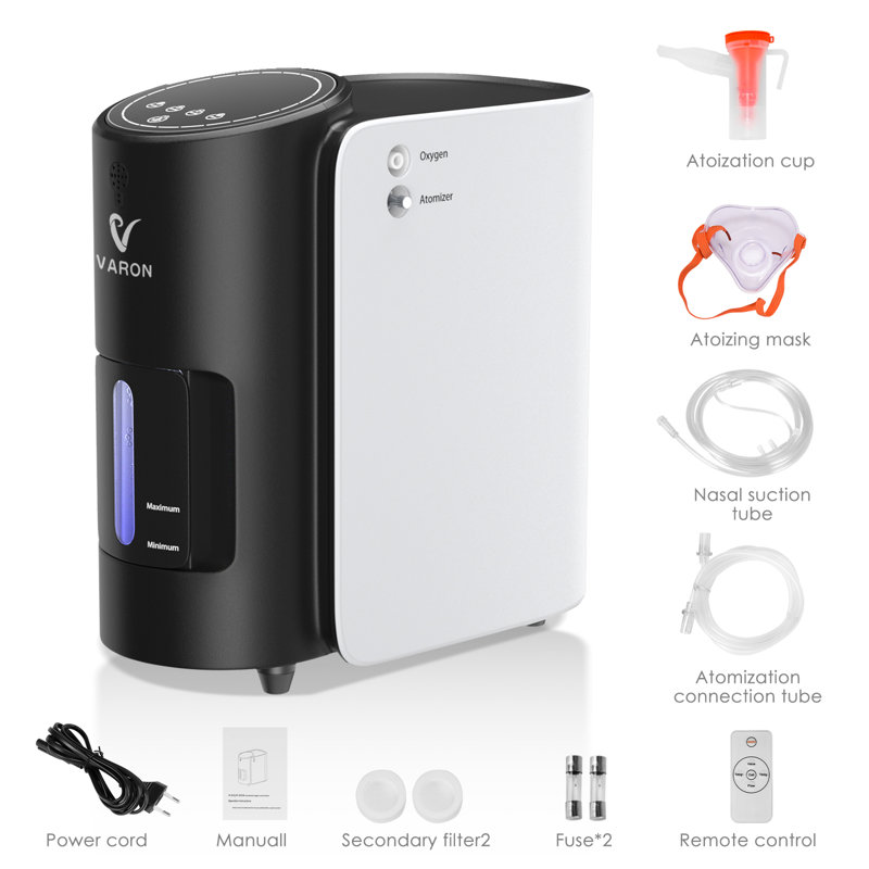 1-7L/min Adjustable Portable Ox Machine for Home & Travel – Low Noise, 2-in-1 Nebuliser