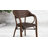 Nannie Rattan Restaurant Patio Chair with Bamboo-Aluminum Frame-82562257