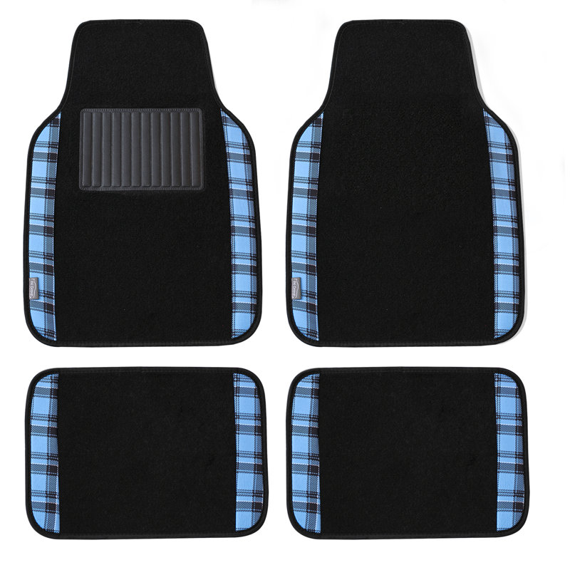 Ensemble de tapis de sol Tartan11, Bleu