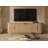 Orlina 70" Light Oak Fluted Panel 4 Door Tv Stand