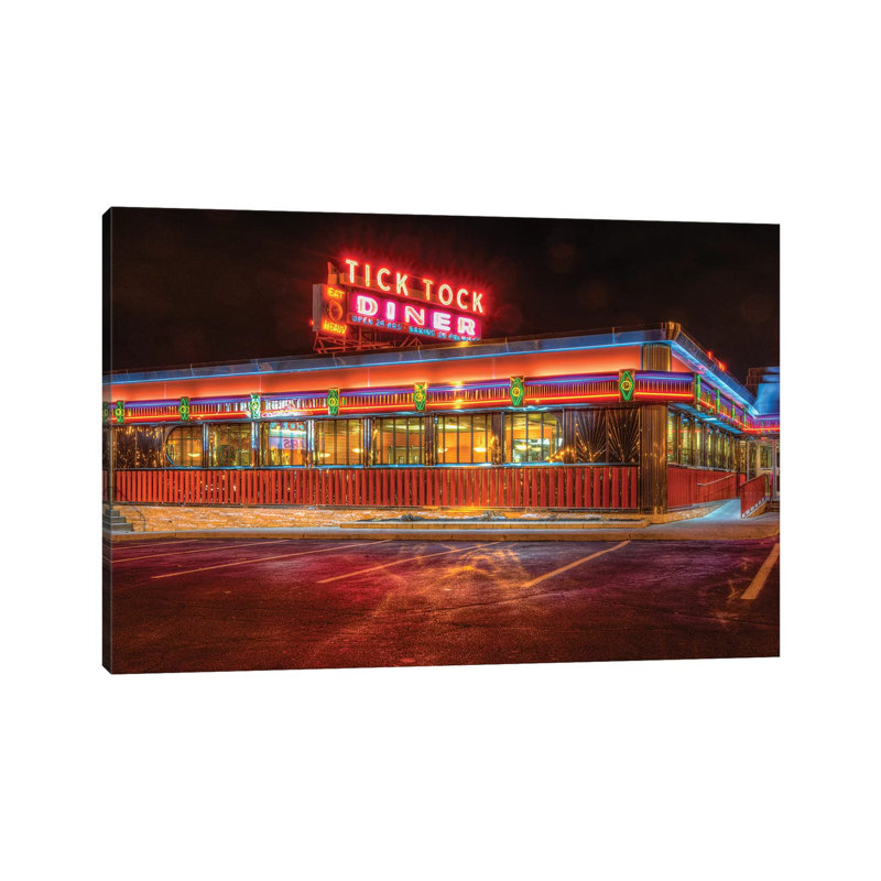 Diner par David Gardiner - Toile tendue avec châssis, estampe numérique sur toile tendue, H 12 po x l 18 po x 1,5 po