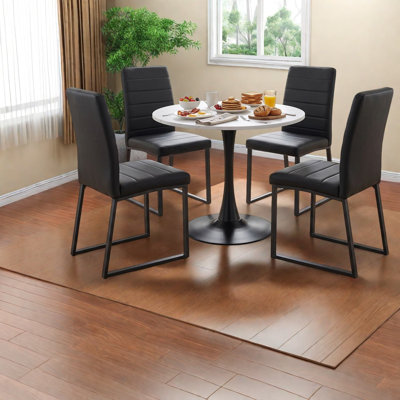 Compact Dining Table Sets(Must include both Table and Chair), MDF Metal Modern