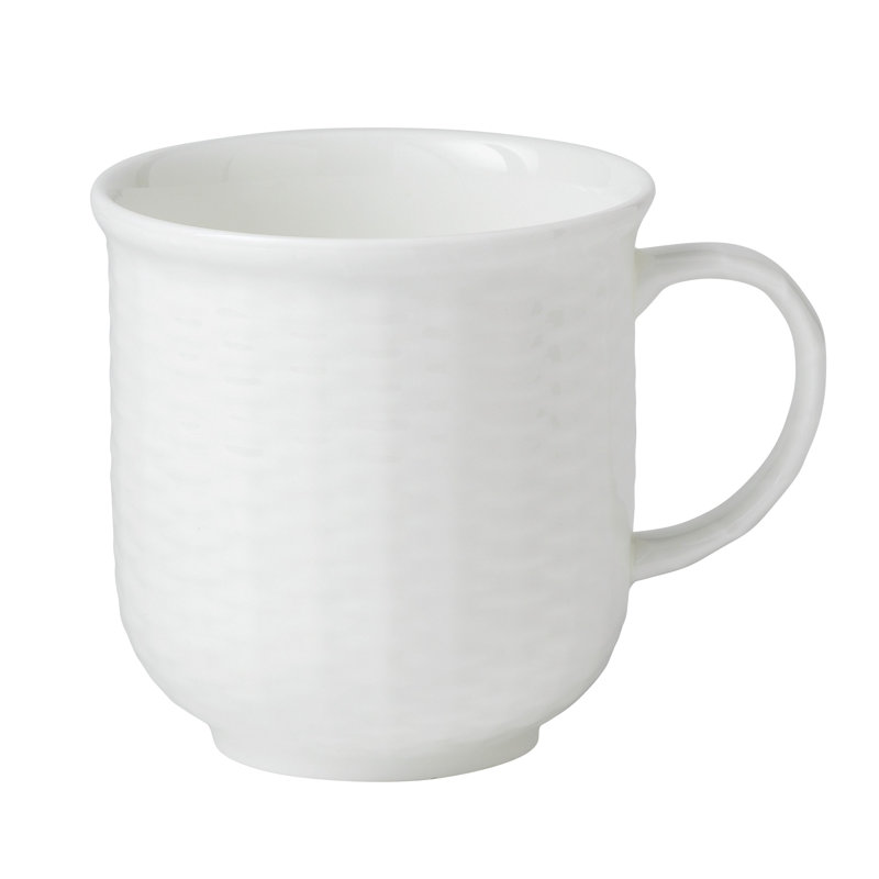 White Ceramic Handcrafted 3.5-in Mug