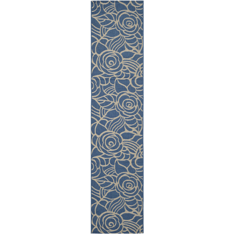 Herefordshire Performance Floral Indoor/Outdoor Area Rug, Runner 2'3" x 14'