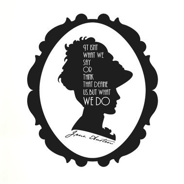 Jane Austen Wall Sticker