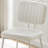 White Solid back side Chair(Set of 2)