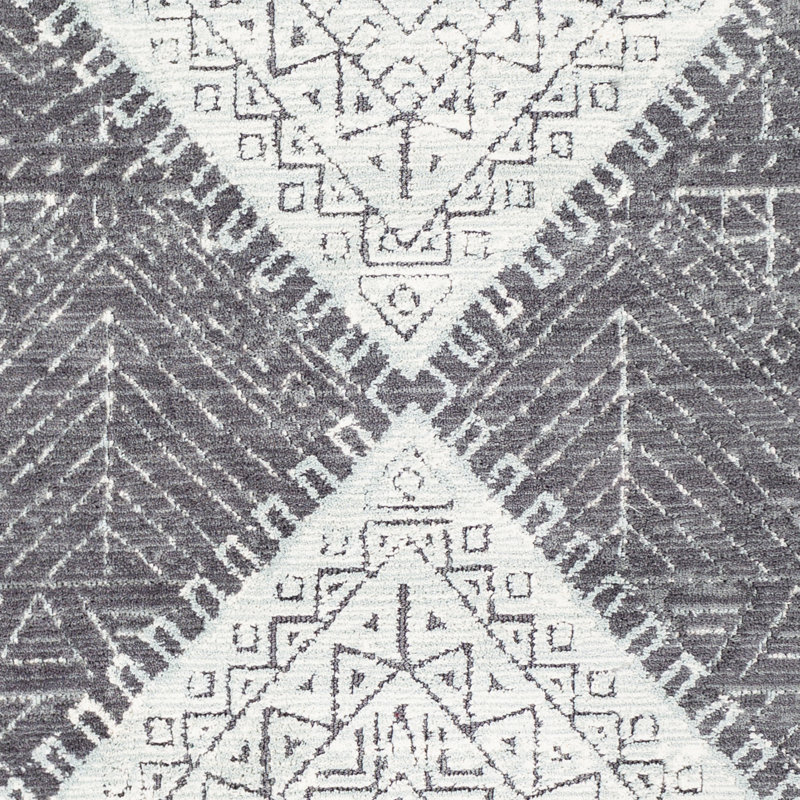 Tapis géométrique brun clair / ivoire Wingo, Rectangle 9 pi x 12 pi