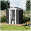 Remise de rangement extérieure durable avec structure en alliage d'aluminium et base imperméable pour une organisation résistante aux intempéries