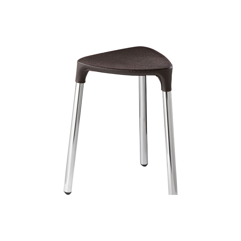 Tabouret d'appoint en métal Yannis, Wengé
