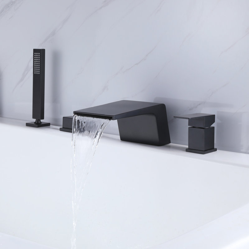 Deck Bath Faucet with Diverter