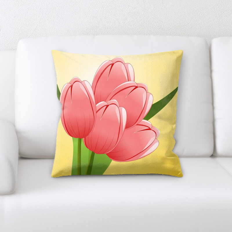 Coussin de tulipes