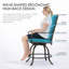 Ensemble de 2 chaises de bar pivotantes pour l'extérieur Kozyard Isabella, tabourets de bar à hauteur de comptoir avec sièges rembourrés, chaises de bistro en métal toutes saisons pour les repas dans la cour (turquoise, avec coussin)-603472002