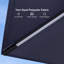 Parasol carré en porte-à-faux incliné 120 po Sefer-1658021662