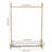 Edelle Freestanding 42.7'' Clothing Rack