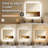 Modern ETL Certified LED Frameless Backlit Anti-Fog Dimmable Tempred 3-color Temperatures Rectangular Vanity Mirror For Bathroom-915229486