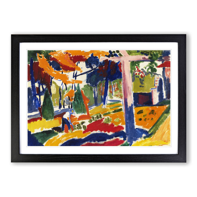 Home Garden Vol.3 by Henry Lyman Sayen - Picture Frame Painting, 36cm H x 48cm W x 2cm D, Black Framed