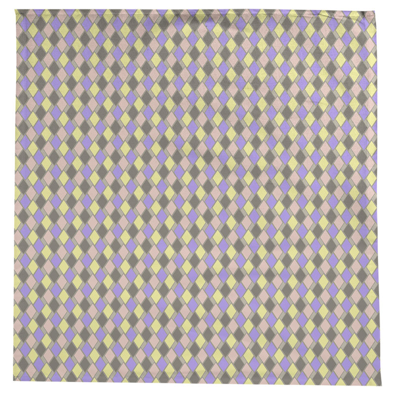 Nappe diamants Leffel, Brun pastel