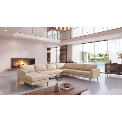 Atsumi Upholstered U-Shaped Sectional Right Hand Facing
