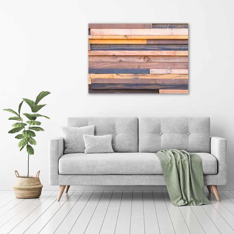 Wooden Wall - Wrapped Canvas Print