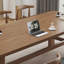 Bureau rectangulaire brun en bois massif-338492182
