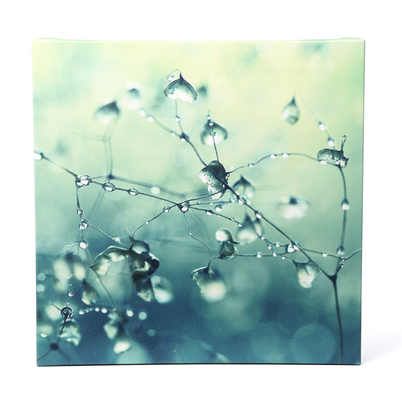Spring Notes Green and Blue Canvas Art