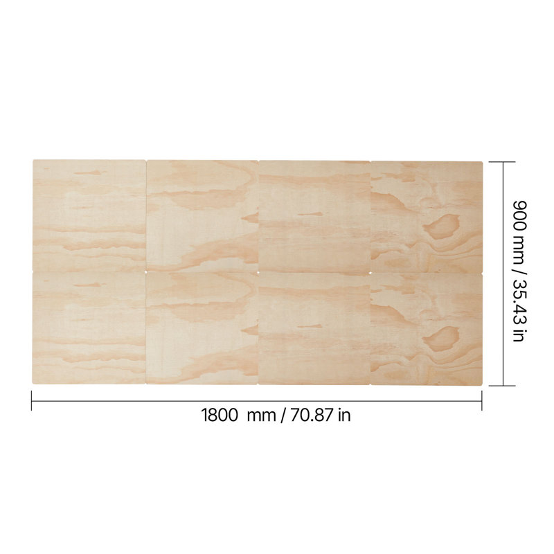 Bunkie Board, 0.4 in Foldable Bed Board Slats with Connection, Wooden Mattress Support forBed, Support Under Mattress Boards, Ready to Use, 8 Piece, Burlywood