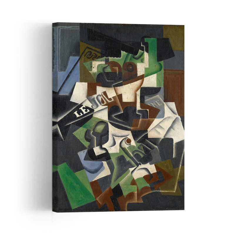 Fruit Bowl, Pipe And Journal, 1917 Abstract Contemporary Wall Art Print, 91.44cm H x 60.96cm W