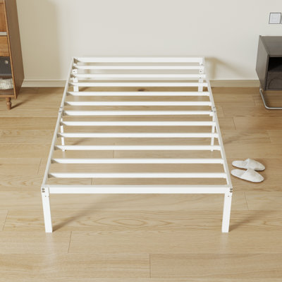 14 Inch Metal Platform Bed Frame With Storage Space