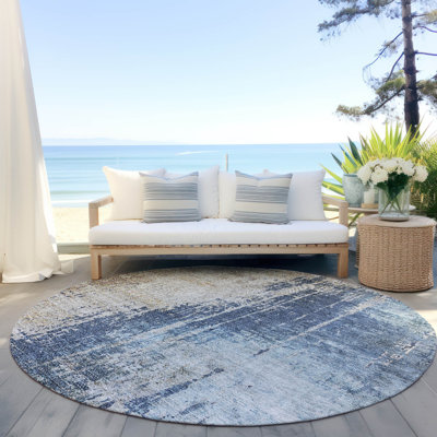 Malchow Washable Abstract Indoor / Outdoor Rug