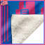 Couvertures gratte-ciel bleues et roses-133503586