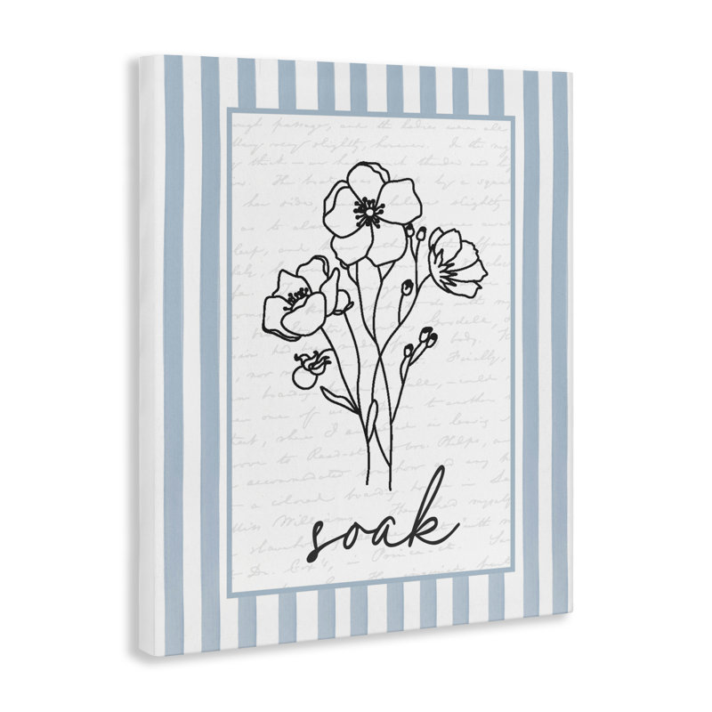Toile rayée Soak, H 20 po x l 16 po